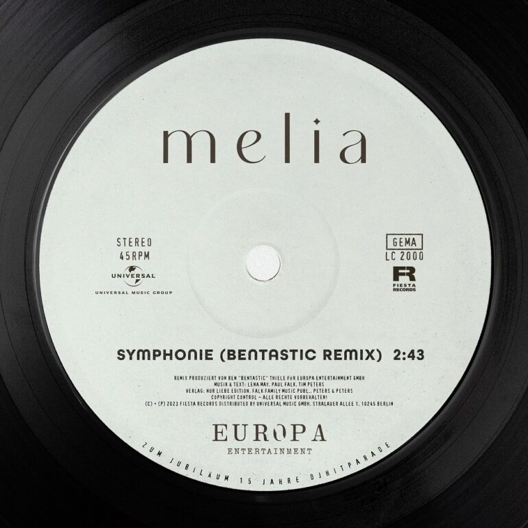 Melia – Symphonie (Bentastic Remix)