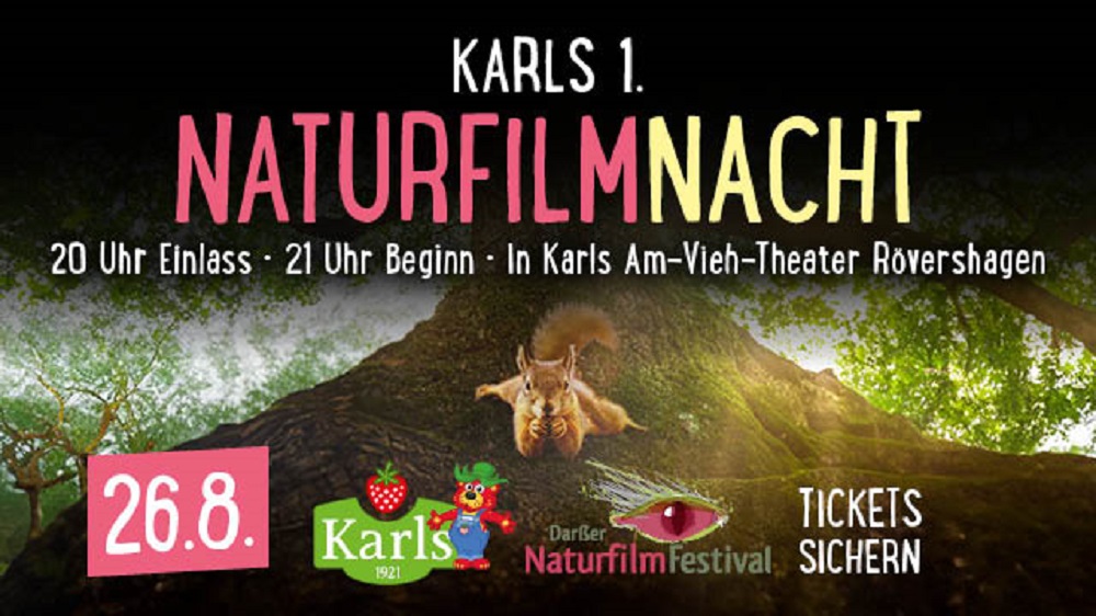 Veranstaltungstipp: NaturfilmNacht am 26.08. in Karls Erlebnis-Dorf Rövershagen